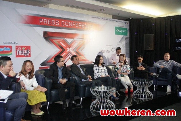 Gambar Foto Press Conference 'X Factor' Indonesia