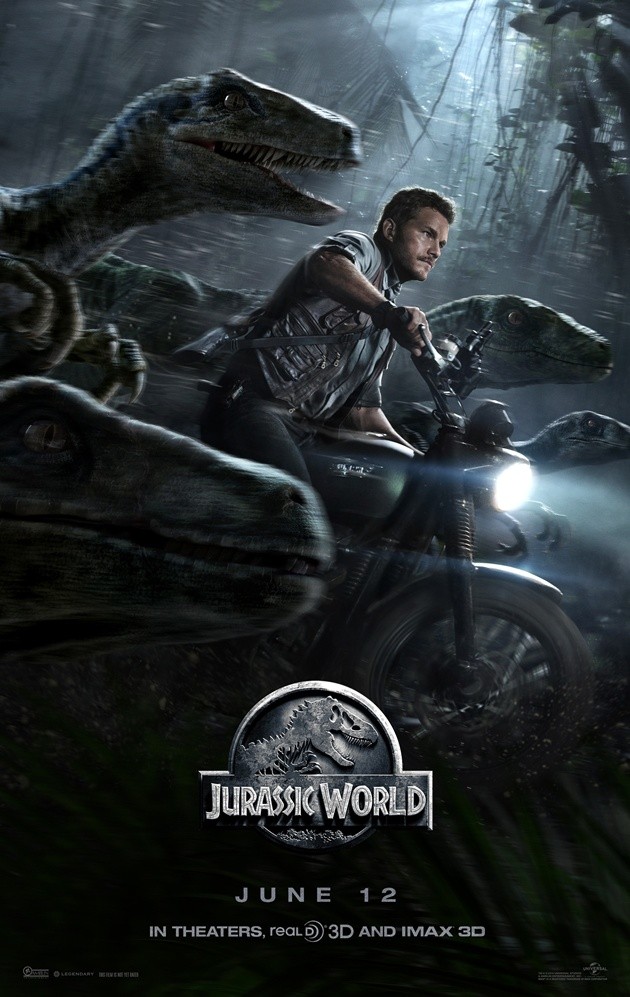 Gambar Foto Chris Pratt di Poster Film 'Jurassic World'