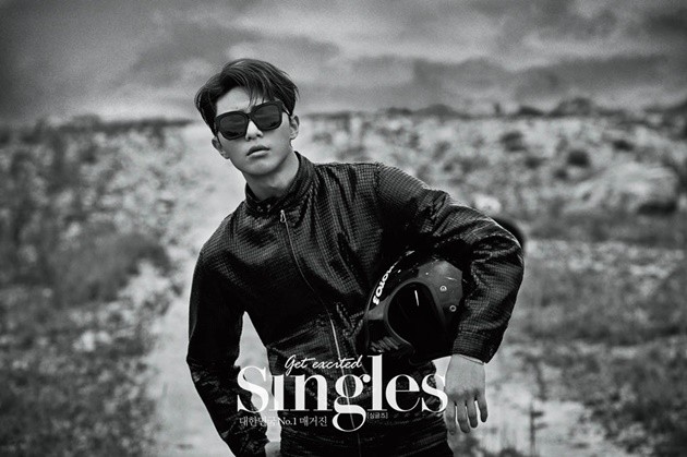 Gambar Foto Park Seo Joon di Majalah Singles Edisi Agustus 2015