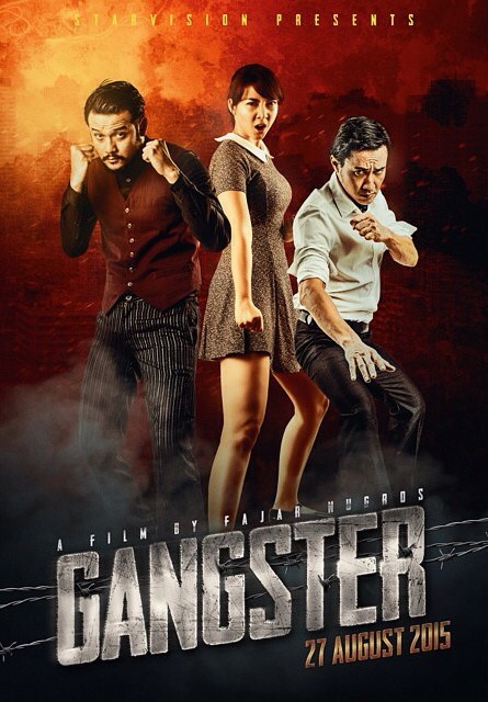 Gambar Foto Dwi Sasono, Andrea Dian dan Agus Kuncoro di Poster Film 'Gangster'