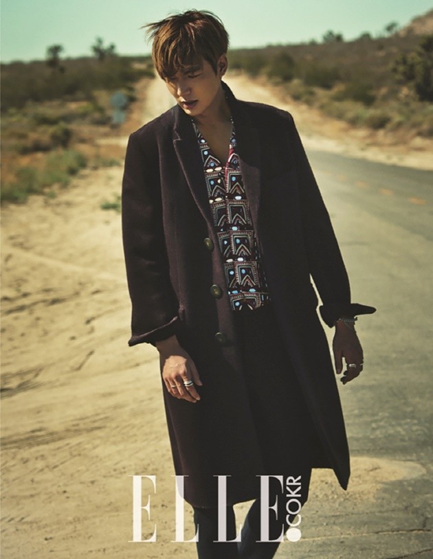 Gambar Foto Lee Min Ho di Majalah Elle Korea Edisi September 2015