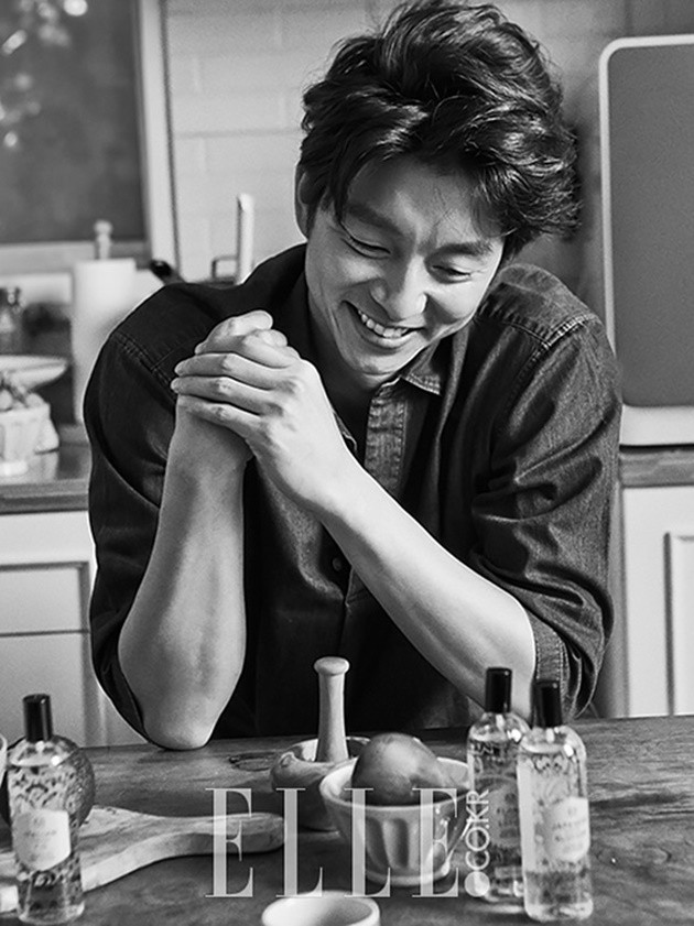 Gambar Foto Gong Yoo di Majalah Elle Korea Edisi Oktober 2015