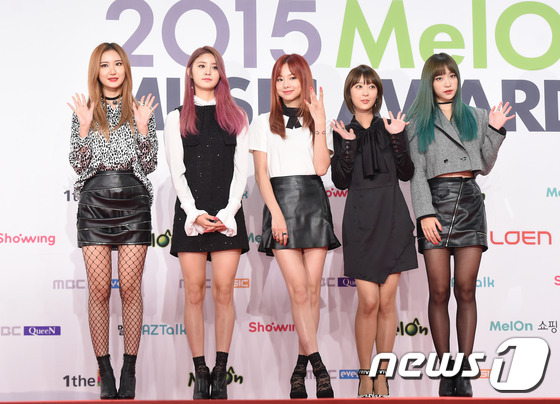 Gambar Foto EXID di Red Carpet Melon Music Awards 2015