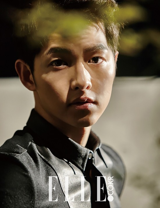 Gambar Foto Song Joong Ki di Majalah Elle Korea Edisi Oktober 2015