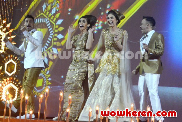 Gambar Foto Raffi Ahmad, Jessica Iskandar, Luna Maya dan Ruben Onsu Jadi Host Acara '1001 Kisah 23 Tahun ANTV'