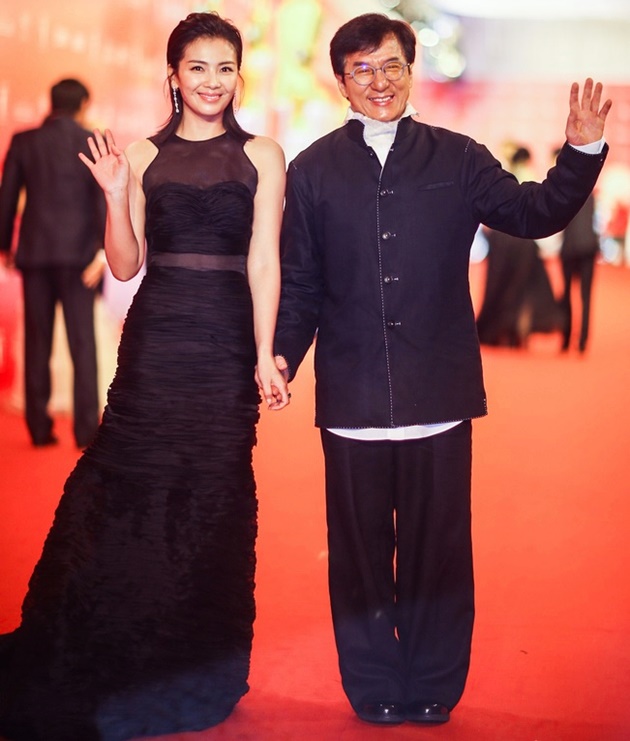 Gambar Foto Liu Tao dan Jackie Chan di Shanghai International Film Festival 2016