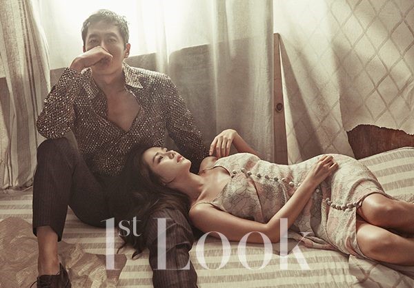 Gambar Foto Kim Joo Hyuk dan Son Ye Jin di Majalah 1st Look Vol. 112