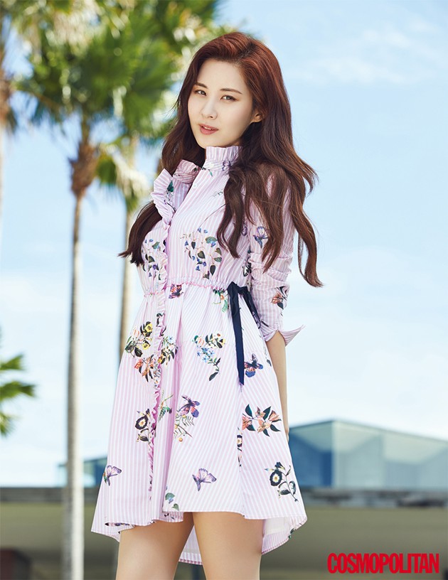 Gambar Foto Seohyun Girls' Generation di Majalah Cosmopolitan Edisi April 2017