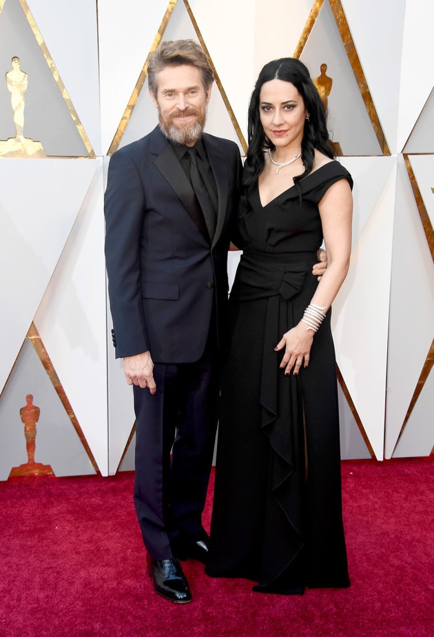 Gambar Foto Willem Dafoe dan Giada Colagrande di Red Carpet Oscar 2018