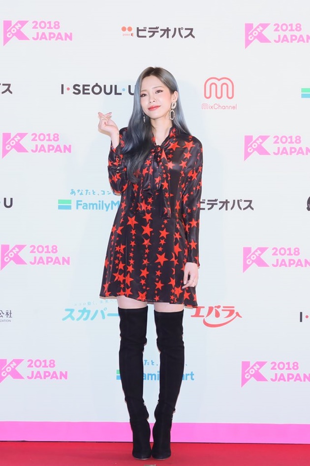 Gambar Foto Heize di Red Carpet KCON Jepang 2018