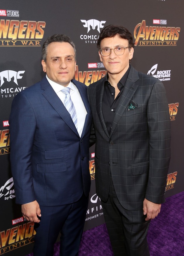 Gambar Foto Anthony Russo dan Joe Russo hadir di global premiere film 'Avengers: Infinity War'.
