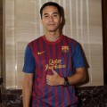 Darius Sinathrya di Launching Akademi Sepakbola FCB Escola Indonesia