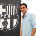 Darius Sinathrya di Peletakan Batu Pertama FCB Escola