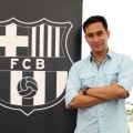 Darius Sinathrya di Peletakan Batu Pertama FCB Escola
