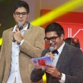Marcel dan Mischa Chandrawinata Saat Menjadi Host Acara 'JKT48 3rd Generation Audition'