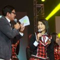 Marcel dan Mischa Chandrawinata Saat Menjadi Host Acara 'JKT48 3rd Generation Audition'