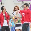 Denny Cagur, Luna Maya dan Daniel Mananta Saat Menjadi Host  Ulang Tahun 'Dahsyat' yang ke-6