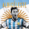 Lionel Messi dalam Poster versi Argentina