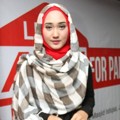 Dian Pelangi di Jumpa Pers 'Let's ACT Indonesia for Palestine'