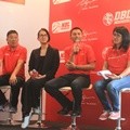 Oscar Lawalata di Launching Desain Jersey Tim NBL Indonesia