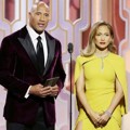 Dwayne Johnson dan Jennifer Lopez di Golden Globe Awards 2016