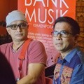 Dik Doank dan Krisna Mukti di Konferensi Pers Bank Musik