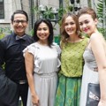 Delon, Feni Rose, Cathy Sharon dan Rianti Cartwright di Pernikahan Sandra Dewi dan Harvey Moeis
