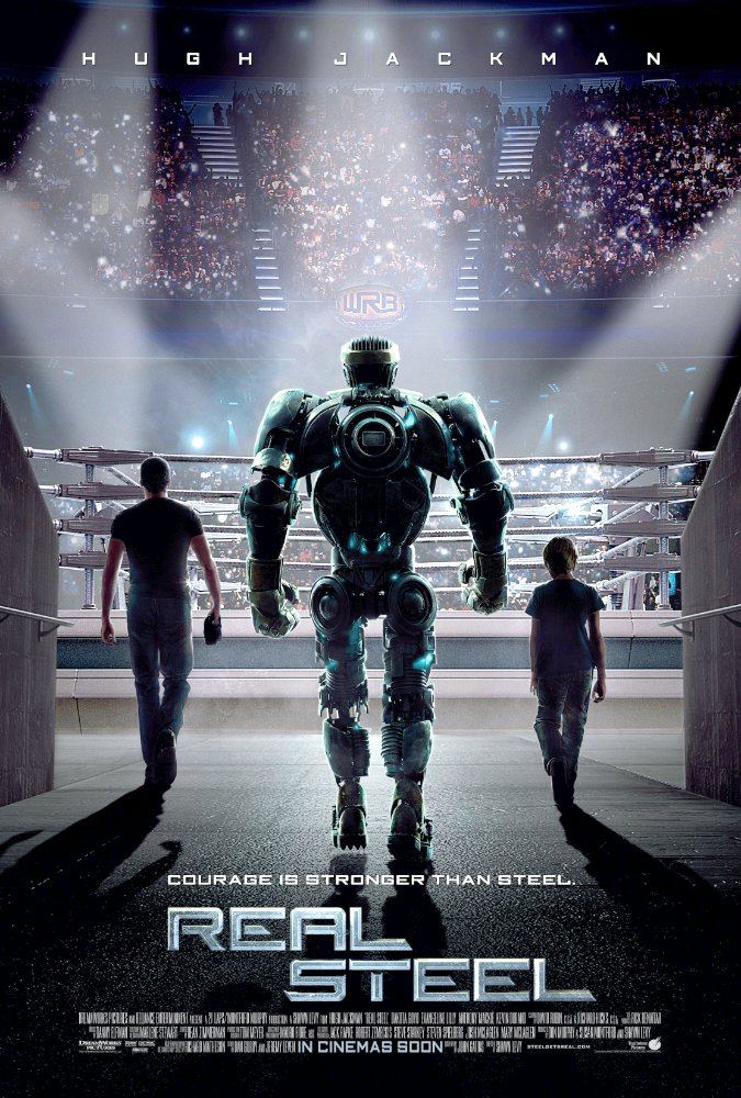 Poster: Hugh Jackman Siap Kontrol Robot di Ring Tinju Dalam 'Real Steel'