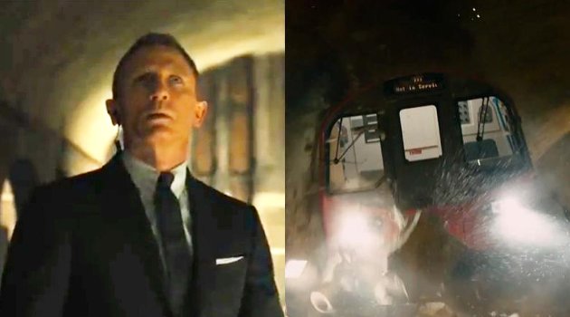 Cuplikan Adegan Menegangkan James Bond Ditabrak Kereta di 'Skyfall'