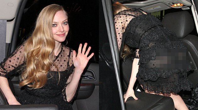 Underwear Amanda Seyfried Ngintip Dibalik Gaun Saat Pesta