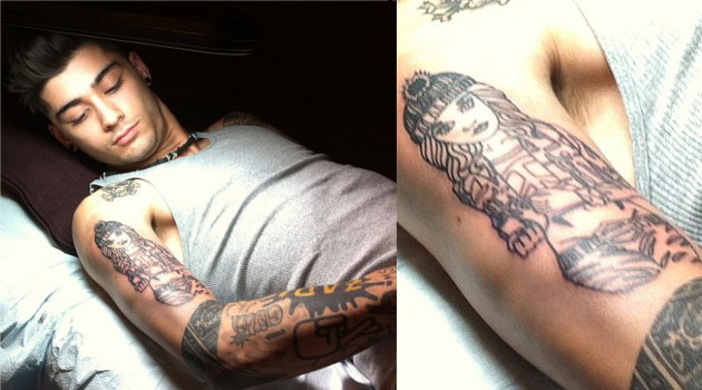 Zayn Malik 1D Bikin Tato  Wajah  Pacarnya di Lengan