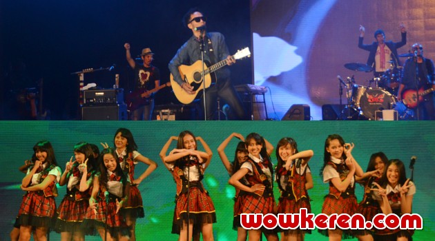 Slank dan JKT48 Meriahkan Panggung Konser Indonesia Wow 