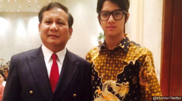 Gagahnya Al Ghazali Foto Bareng Prabowo Subianto