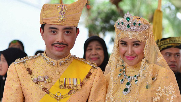 Intip Foto Foto Pernikahan Mewah Bertabur Permata Pangeran Brunei