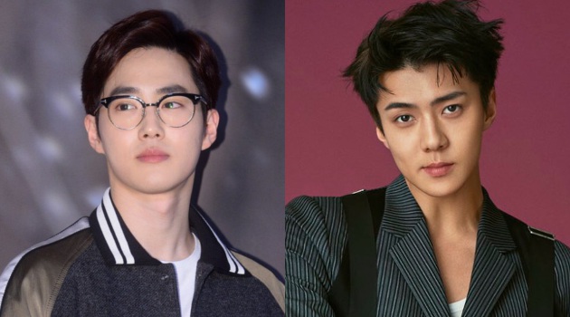 Berangkat ke Paris Suho  Sehun EXO  Tampil Kece dan Mahal 