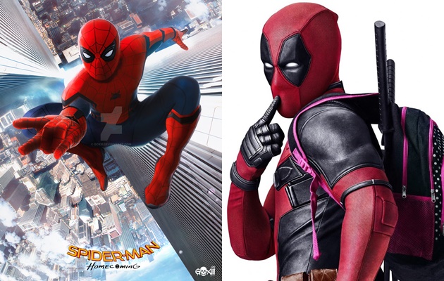 Lagi Asyik Mejeng, Spider-Man Dibully Deadpool di Poster