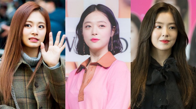 Coba Berbagai Gaya Rambut  Tzuyu Sulli dan Irene Cs Cocok 