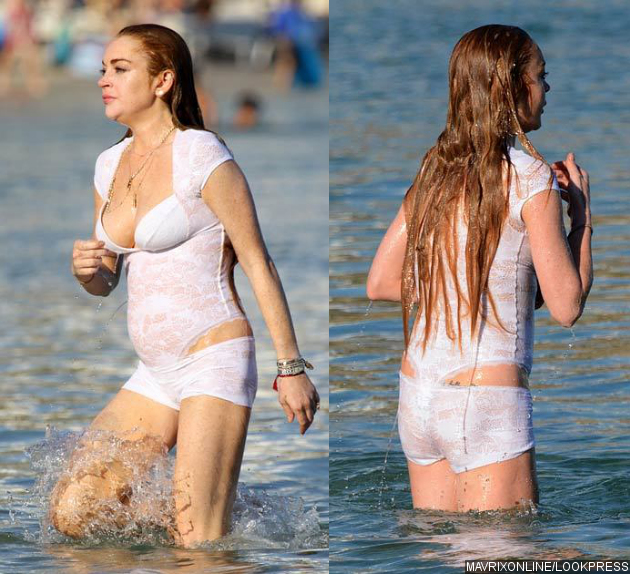  Pakaian  Renang  Lindsay Lohan Ini Menarik Tapi Aneh 