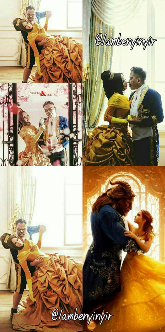 Vicky Prasetyo Angel Lelga Jadi Beauty And The Beast Di Prewedding