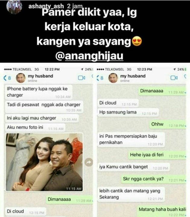 Chat Mesra Anang Hermansyah ke Ashanty Beredar, Netter 