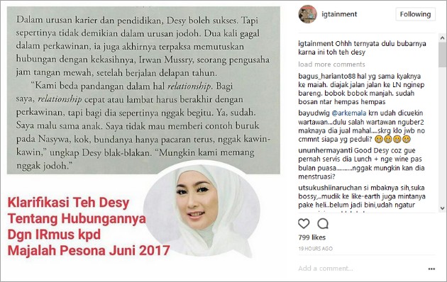 Curhatan Desy Ratnasari Soal Irwan Mussry Beredar, Rencana 