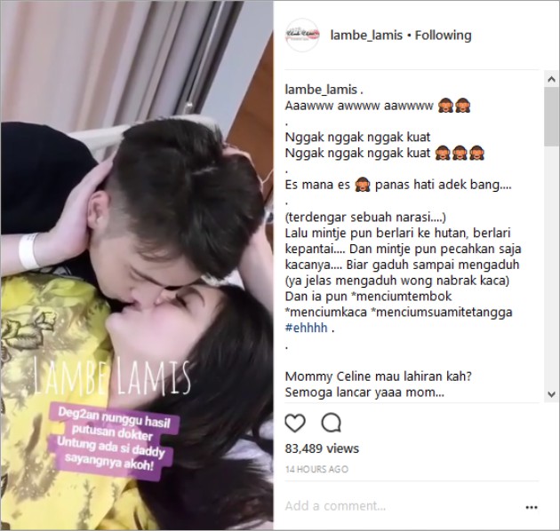 Dikaruniai Anak Pertama, Aksi Cium Bibir Stefan-Celine 