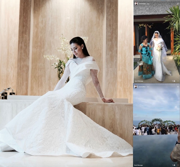 Resmi Dinikahi Sammy Simorangkir Gaun Pengantin Viviane