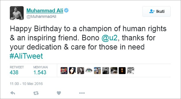 Ini Postingan Terakhir Muhammad Ali Sebelum Meninggal