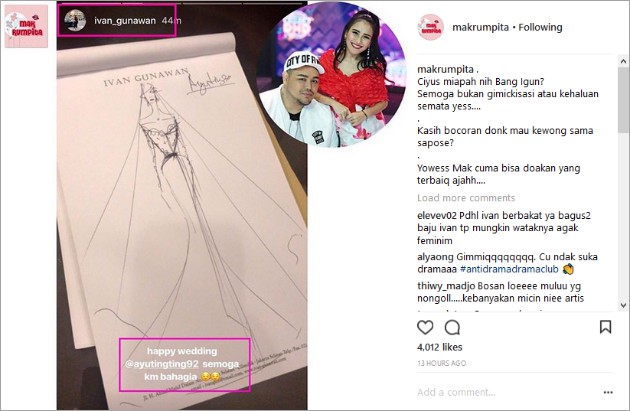  Ivan  Gunawan  Pamer Desain  Gaun  Pengantin  Buat Ayu Ting 