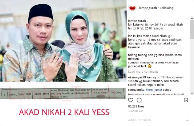 Jadwal Akad Nikah Vicky Angel Lelga Beredar Sebutan 