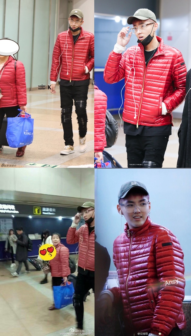 Kedapatan Pakai Jaket  Couple  di Bandara Kris Eks EXO  