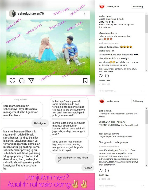 Sempat Dihack Sahrul Gunawan Kembali Aktif Di Instagram