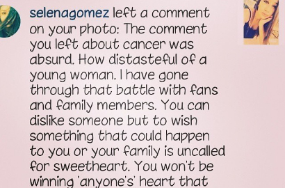 Selena Gomez Balas Aksi Bullying Fans dengan Nasihat Positif
