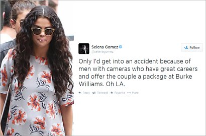 Selena Gomez Salahkan Paparazi Atas Kecelakaannya
